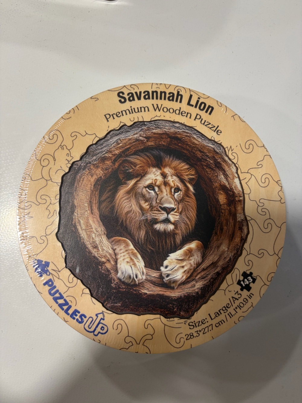 Puzzles Up Savannah Lion Premium Wooden Puzzle